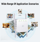 5G Wifi Repeater Wireless WiFi Amplifier Signal 1200 Mbps Wi-Fi Long Range Booster Home Wi Fi Extender Network Internet Extender