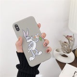 Cartoon Bugs Bunny TweetyBird Daffy Duck Looney Tunes Case For iPhone 12 11 11pro max xs max xr 7 8 plus Soft matter Cover Capa