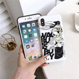 Cartoon Bugs Bunny TweetyBird Daffy Duck Looney Tunes Case For iPhone 12 11 11pro max xs max xr 7 8 plus Soft matter Cover Capa