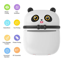 Portable Panda Thermal Printer Mini Pocket Multifunction Label Photo Printers Fast Printing Home Use Office For Photo Album DIY