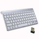 Computer Wireless keyboard Portable 2.4G Wireless USB Keyboards Rubber keycaps Mini Ergonomic Noiseless keyboard For PC laptop