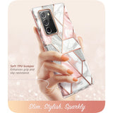 I-BLASON For Samsung Galaxy Note 20 Ultra Case 6.9"(2020) Cosmo Full-Body Glitter Marble Cover WITHOUT Built-in Screen Protector