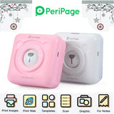 PeriPage A6 203DPI Mini Portable Pocket Thermal Photo Printer Mobile Bluetooth 58mm Paper Sticker Label Printer for Home Office