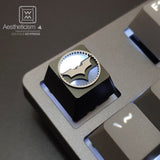 1pc aluminum alloy searchlight key cap Mechanical keyboard backlit keycap R4 Height CNC Anodic oxidation process