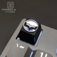 1pc aluminum alloy searchlight key cap Mechanical keyboard backlit keycap R4 Height CNC Anodic oxidation process