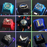 1pc Zinc Aluminium Alloy Key Cap Mechanical Keyboard keycap for LOL DOTA 2 OW R4 Height Stereoscopic relief