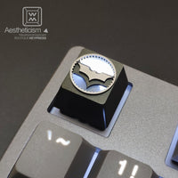 1pc aluminum alloy searchlight key cap Mechanical keyboard backlit keycap R4 Height CNC Anodic oxidation process