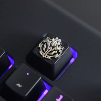 1pc Zinc Aluminium Alloy Key Cap Mechanical Keyboard keycap for LOL DOTA 2 OW R4 Height Stereoscopic relief