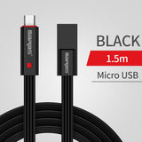 GARAS Reused USB Cable Micro USB/Type C Fast Charger Data Cable Reusable USB Cable 1.5m