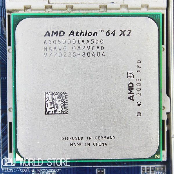 AMD Athlon 64 X2 5000+ Dual-Core CPU Processor 2.6Ghz/ 1M /1000GHz Socket am2 940 pin working