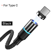 Cafele Newest LED QC3.0 Magnetic USB Cable for iPhone Micro USB Cable type C Braided cable Charger for Samsung Xiaomi Huawei