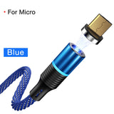 Cafele Newest LED QC3.0 Magnetic USB Cable for iPhone Micro USB Cable type C Braided cable Charger for Samsung Xiaomi Huawei