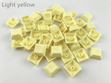 Cool Jazz pbt keycap dsa 1u mixded color green yellow blue white Transparent keycaps for gaming mechanical keyboard