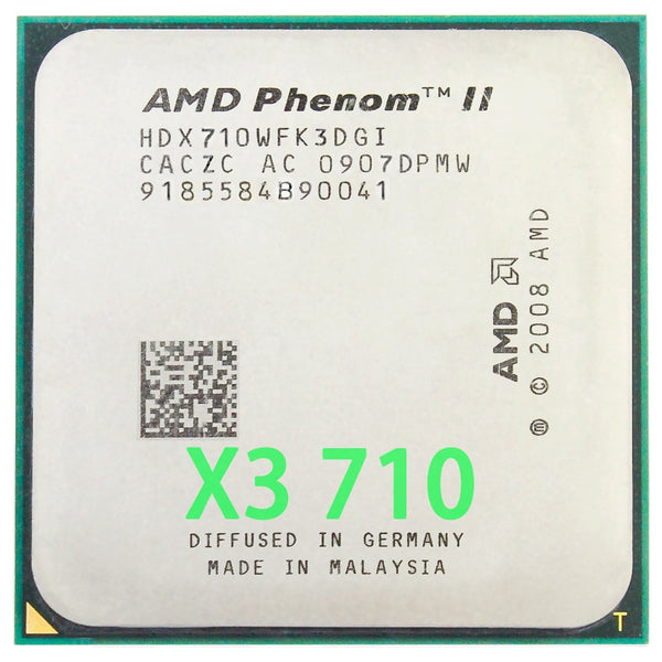 AMD Phenom II X3 710 Triple-Core CPU Processor 2.6Ghz/ 6M/95W/2000GHz Socket am3 am2+