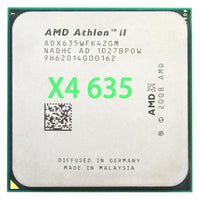 AMD Athlon II X4 635 CPU Processor Quad-CORE 2.9Ghz/ L2 2M /95W / 2000GHz Socket am3 am2+