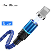 Cafele Newest LED QC3.0 Magnetic USB Cable for iPhone Micro USB Cable type C Braided cable Charger for Samsung Xiaomi Huawei