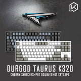 durgod 87 taurus k320 mechanical keyboard using cherry mx switches pbt doubleshot keycaps brown blue black red silver switch