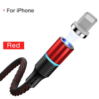 Cafele Newest LED QC3.0 Magnetic USB Cable for iPhone Micro USB Cable type C Braided cable Charger for Samsung Xiaomi Huawei