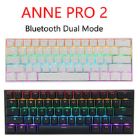 Anne Pro 2 Gaming Mechanical Keyboard Wireless bluetooth Programmable Gamer Keyboard Mini Portable 60% Detachable Cable For WIN