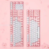 FY108 Pink Mechanical Keyboard USB Wired Computer RU/EN Blue/Brown/Balck/Red Switch Esports Keyboard Gamer 87/108Key PBT Keycaps