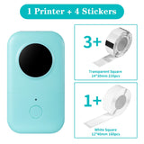 Thermal Wireless Mini Printers Square Adhesive Paper Ticket Sticker Machine Mini Impresora Phomemo D30 Inkless Label Makers