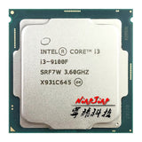 Intel Core i3-9100F i3 9100F 3.6 GHz SRF7W /SRF6N Quad-Core Quad-Thread CPU 65W 6M ProcessorLGA 1151