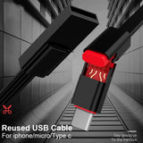 GARAS Reused USB Cable Micro USB/Type C Fast Charger Data Cable Reusable USB Cable 1.5m