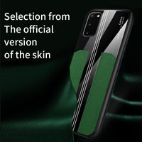 For Samsung A51 A71 S10 S20 Note10 Plus Case Leather For Samsung S20 Ultra Luxury Cover Acrylic Mirror Silicone Anti Fall