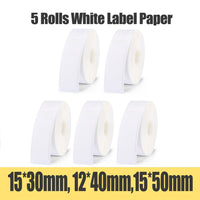 D11 Supermarket Waterproof Anti-Oil Tear-Resistant Price Label Pure Color Scratch-Resistant Label Paper Roll