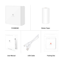 Phomemo M02 Thermal Printer Portable Multifunctional Mini Bluetooth Label Printer Wireless Sticker Mobile Printer for iphone