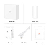 Phomemo M02 Thermal Printer Portable Multifunctional Mini Bluetooth Label Printer Wireless Sticker Mobile Printer for iphone