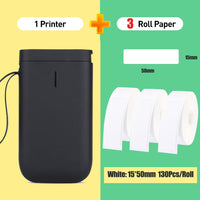 Black D11 NIIMBOT Portable Label Printer Wireless Bluetooth Label Printer Price Tag for mobile phone iOS Android Free App