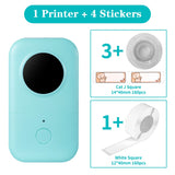 Thermal Wireless Mini Printers Square Adhesive Paper Ticket Sticker Machine Mini Impresora Phomemo D30 Inkless Label Makers