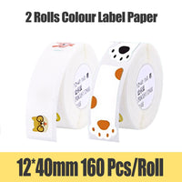 D11 Supermarket Waterproof Anti-Oil Tear-Resistant Price Label Pure Color Scratch-Resistant Label Paper Roll