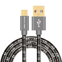 VOXLINK usb cable for iPhonex 8 7 Plus PU Leather Sync Data Charging USB Cable for iPhone 6 6s Plus 5s iPad USB Phone cable