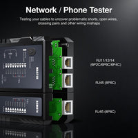 AMPCOM Network Cable Tester rj45 RJ11 Network LAN Ethernet RJ45 Cable Tester tool LAN Networking Tool network Repair