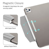 ESR for iPad Air 4 Case for iPad Pro 11/12.9 Case for iPad 8th Gen Case Back Cover with Closure Clasp for iPad Pro 11 Case 2020