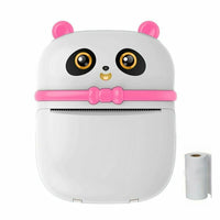 Portable Panda Thermal Printer Mini Pocket Multifunction Label Photo Printers Fast Printing Home Use Office For Photo Album DIY