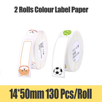 D11 Supermarket Waterproof Anti-Oil Tear-Resistant Price Label Pure Color Scratch-Resistant Label Paper Roll