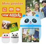 Portable Panda Thermal Printer Mini Pocket Multifunction Label Photo Printers Fast Printing Home Use Office For Photo Album DIY