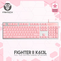 FANTECH K613L 25 Buttons Have No Conflicts 104 Keys Profession Gaming Keyboard USB English Backlight Keyboard For FPS LOL Gamer