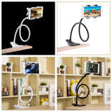 Mobile Phone Holder Flexible Adjustable Cell Phone Clip Lazy Holder Home Bed Desktop Mount Bracket Smartphone Stand