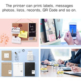 PeriPage Mini Portable Thermal Printer Pocket Photo Printer Bluetooth Connection With Mobile Phone Android iOS 58mm 203 DPI