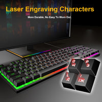 Gaming Keyboard Russian EN Imitation Mechanical Keyboard Backlight Wired Gamer Keyboard Spainsh USB Game Keyboards for Computer