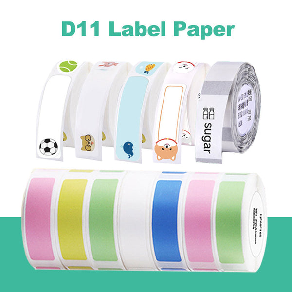 Niimbot Mini Label printer paper Printing Label Waterproof Anti-Oil Price Label Pure Color Scratch-Resistant Label Sticker Paper