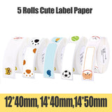 D11 Supermarket Waterproof Anti-Oil Tear-Resistant Price Label Pure Color Scratch-Resistant Label Paper Roll