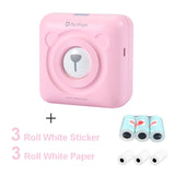 PeriPage A6 203DPI Mini Portable Pocket Thermal Photo Printer Mobile Bluetooth 58mm Paper Sticker Label Printer for Home Office