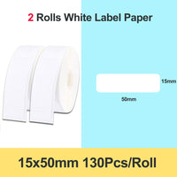 Niimbot Mini Label printer paper Printing Label Waterproof Anti-Oil Price Label Pure Color Scratch-Resistant Label Sticker Paper