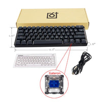 GK61 61 Key Mechanical Keyboard USB Wired LED Backlit Axis Gaming Mechanical Keyboard For Desktop Drop Shipping