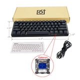 GK61 61 Key Mechanical Keyboard USB Wired LED Backlit Axis Gaming Mechanical Keyboard For Desktop Drop Shipping